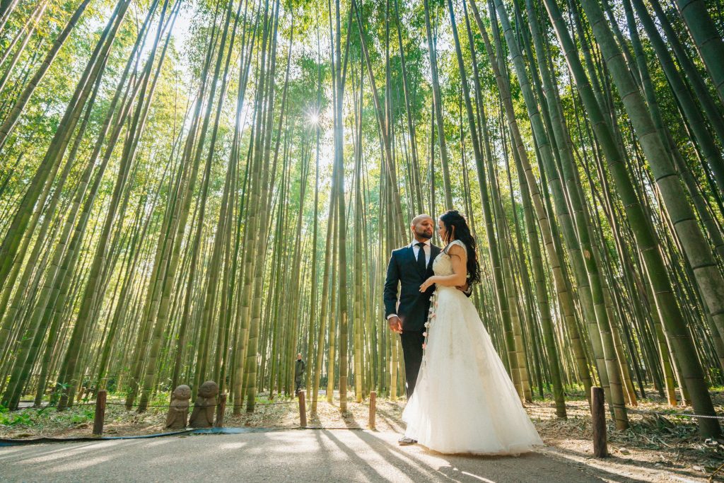 The best pre wedding photo graher Cherry blossom and Arashiyama bamboo forest 